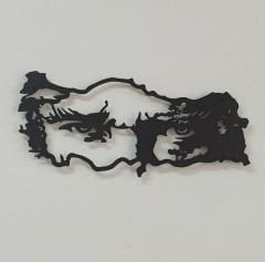 Atatürk ve Türkiye Haritası Duvar Tablosu