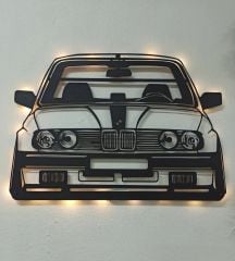 BMW İsimli ve Işıklı Duvar Tablosu
