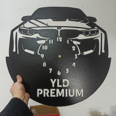 BMW İsimli ve Işıklı Duvar Saati
