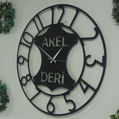Deri Firmasına Özel İsimli Duvar Saati