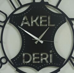 Deri Firmasına Özel İsimli Duvar Saati