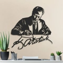Atatürk İmzalı Özel Duvar Tablosu