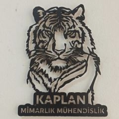 Kaplan Tasarımlı İsimli Dekoratif Tablo 50 cm 