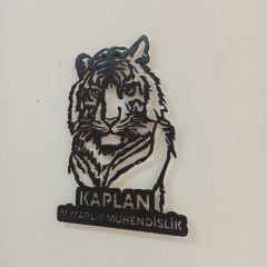 Kaplan Tasarımlı İsimli Dekoratif Tablo 50 cm 
