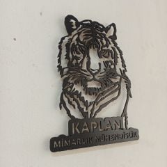 Kaplan Tasarımlı İsimli Dekoratif Tablo 50 cm 