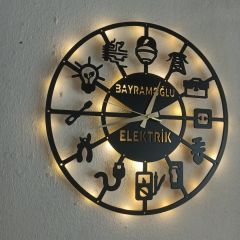 Elektrikçiler ve Elektrik Firmalarına Özel Duvar Saati