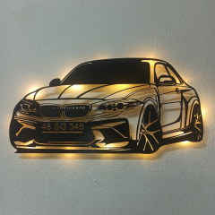 BMW F30 Aydınlatmalı Duvar Tablosu