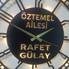 Kişiselleştirilmiş Aydınlatmalı Duvar Saati