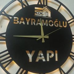 Kişiye Özel Işıklı Duvar Saati – Firma Logolu Şık Tasarım