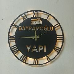 Kişiye Özel Işıklı Duvar Saati – Firma Logolu Şık Tasarım