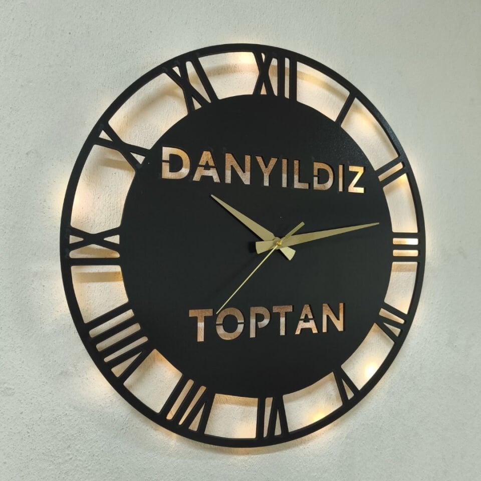 Firma Logolu Işıklı Duvar Saati – Özel Tasarım Ürün