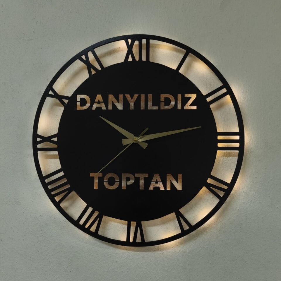 Firma Logolu Işıklı Duvar Saati – Özel Tasarım Ürün