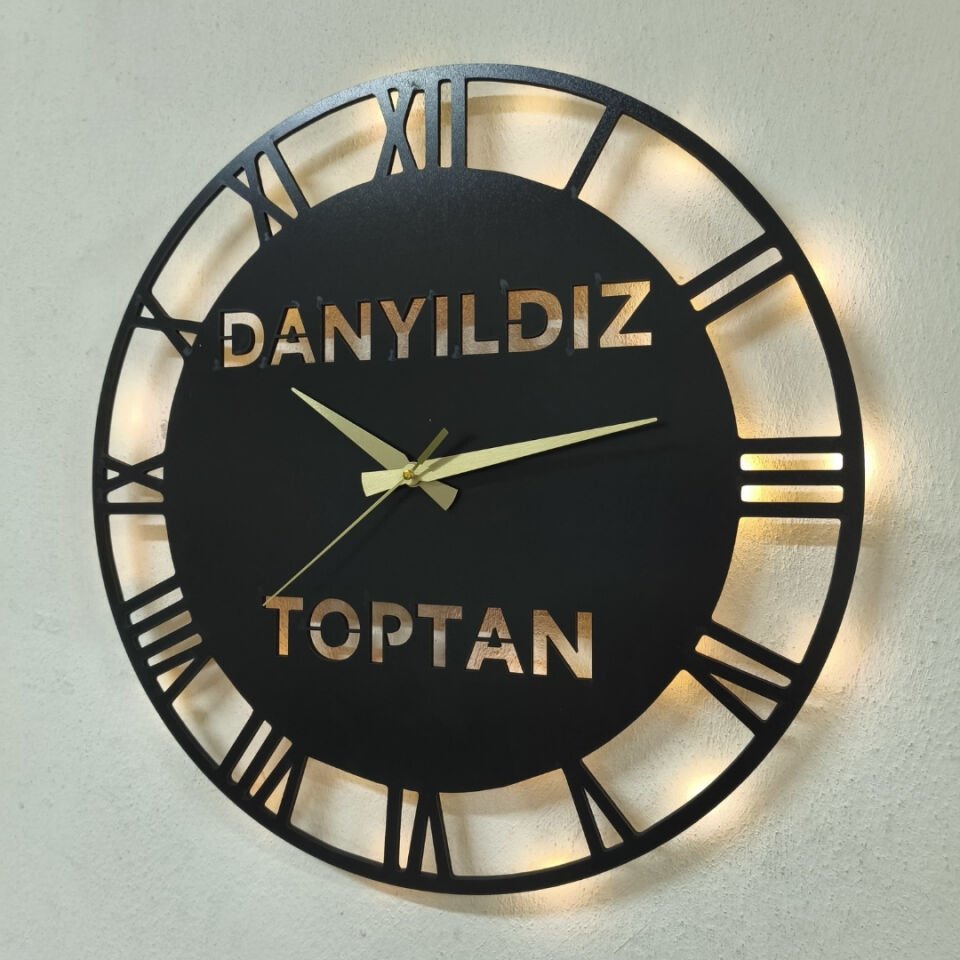 Firma Logolu Işıklı Duvar Saati – Özel Tasarım Ürün