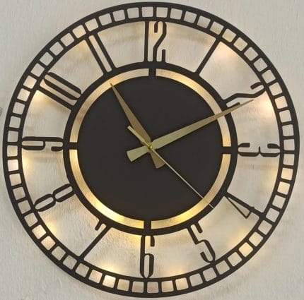 Ev için modern model dekoratif duvar saati tasarımı