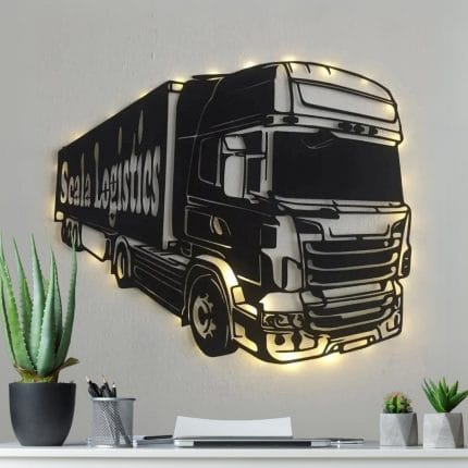 Lojistik firmalarına özel dekoratif duvar tablosu tasarımı