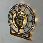 Biyoloji Öğretmeni İçin Kişiye Özel Kalp Tasarım Saat - Görsel 2