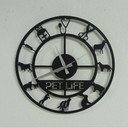 Veteriner hekimlerine özel LED ışıklı dekoratif duvar saati