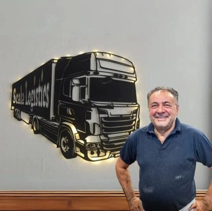 Lojistik firmalarına özel dekoratif duvar tablosu tasarımı